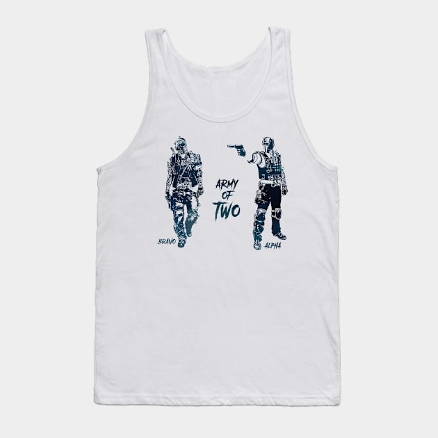 Army of TWO - Alpha and Bravo Tank Top by Naumovski